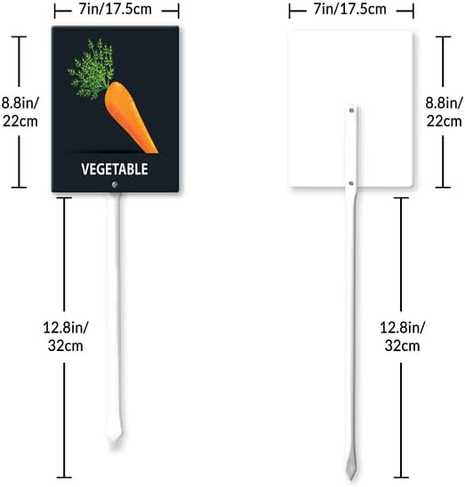 Eveokoki Aluminum Seed & Plant Labels - Plant Markes for Seedlings-Plant Tags for Pots - Garden Signs for Vegetable - Durable Markers for Plants Outdoor Waterproof - Garden Decor for Farmhouse