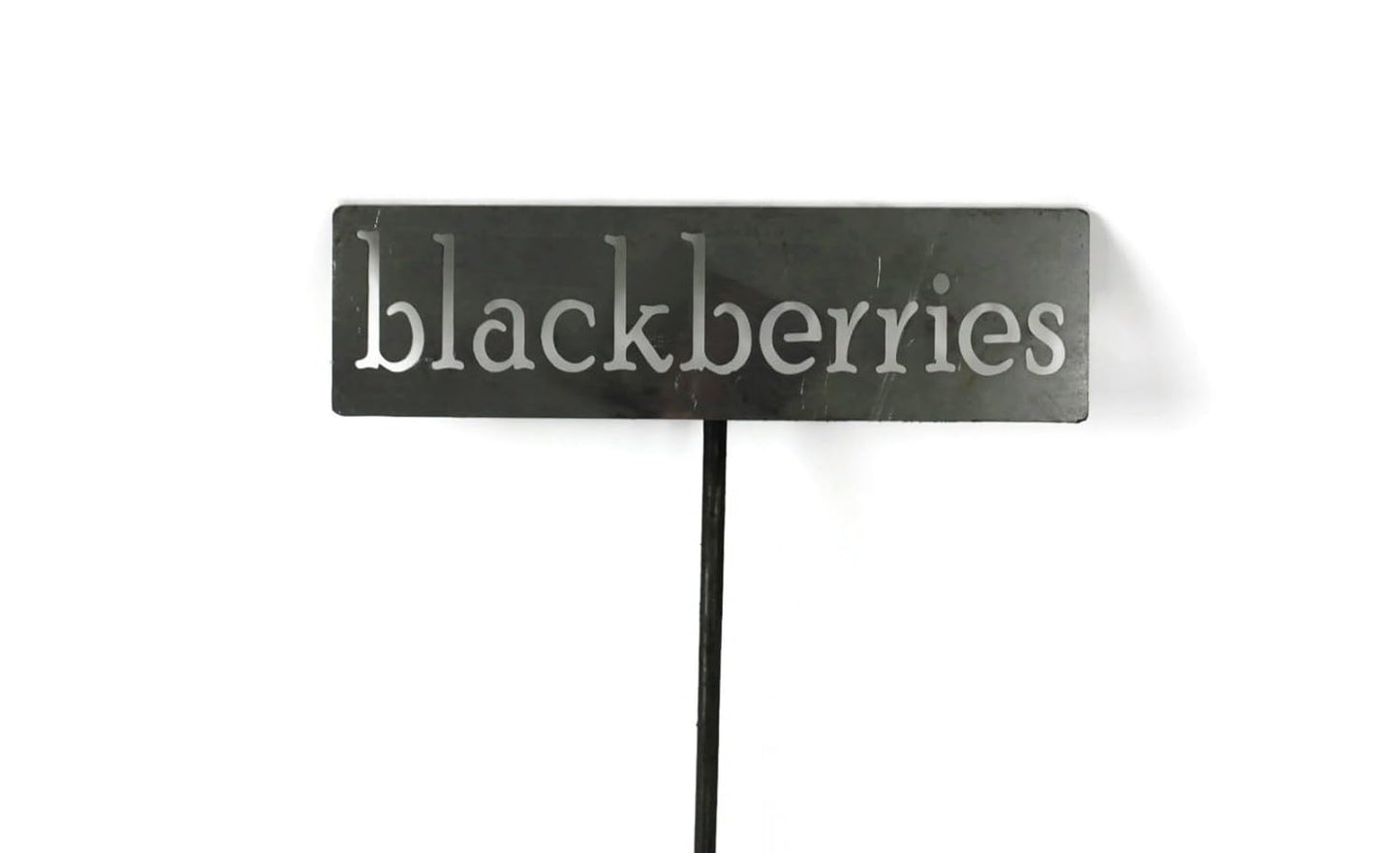 Classic Metal Garden Markers 19 Inches Tall (blackberries, Raw, Unfinished Steel (will rust with time))