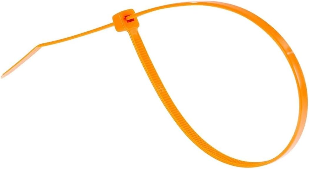 GTSE 4 Inch Orange Zip Ties, 100 Pack, 18lb Strength, UV Resistant Nylon Small Cable Ties, Self-Locking 4" Tie Wraps