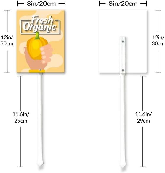 Eveokoki Aluminum Seed & Plant Labels - Plant Markes for Seedlings-Plant Tags for Pots - Garden Signs for Vegetable - Durable Markers for Plants Outdoor Waterproof - Garden Decor for Farmhouse