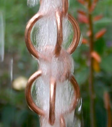 Nutshell Stores Double Loops Rain Chain - Copper - 13 Feet