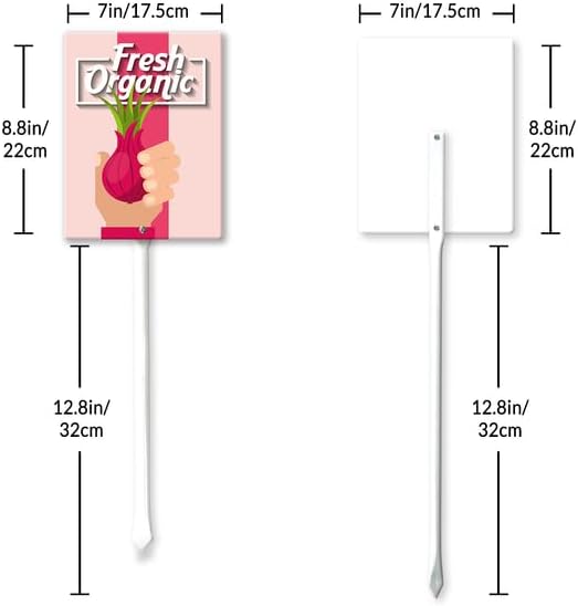 Eveokoki Aluminum Seed & Plant Labels - Plant Markes for Seedlings-Plant Tags for Pots - Garden Signs for Vegetable - Durable Markers for Plants Outdoor Waterproof - Garden Decor for Farmhouse
