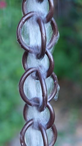 Nutshell Stores Double Loops Rain Chain - Bronze - 14 Feet