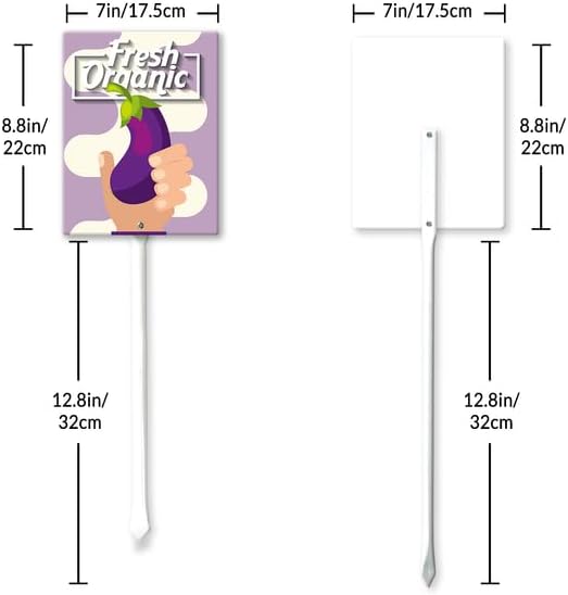 Eveokoki Aluminum Seed & Plant Labels - Plant Markes for Seedlings-Plant Tags for Pots - Garden Signs for Vegetable - Durable Markers for Plants Outdoor Waterproof - Garden Decor for Farmhouse