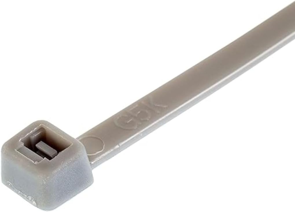 GTSE 12 Inch Silver/Gray Zip Ties, 100 Pack, 50lb Strength, UV Resistant Long Nylon Grey Cable Ties, Self-Locking 12" Tie Wraps