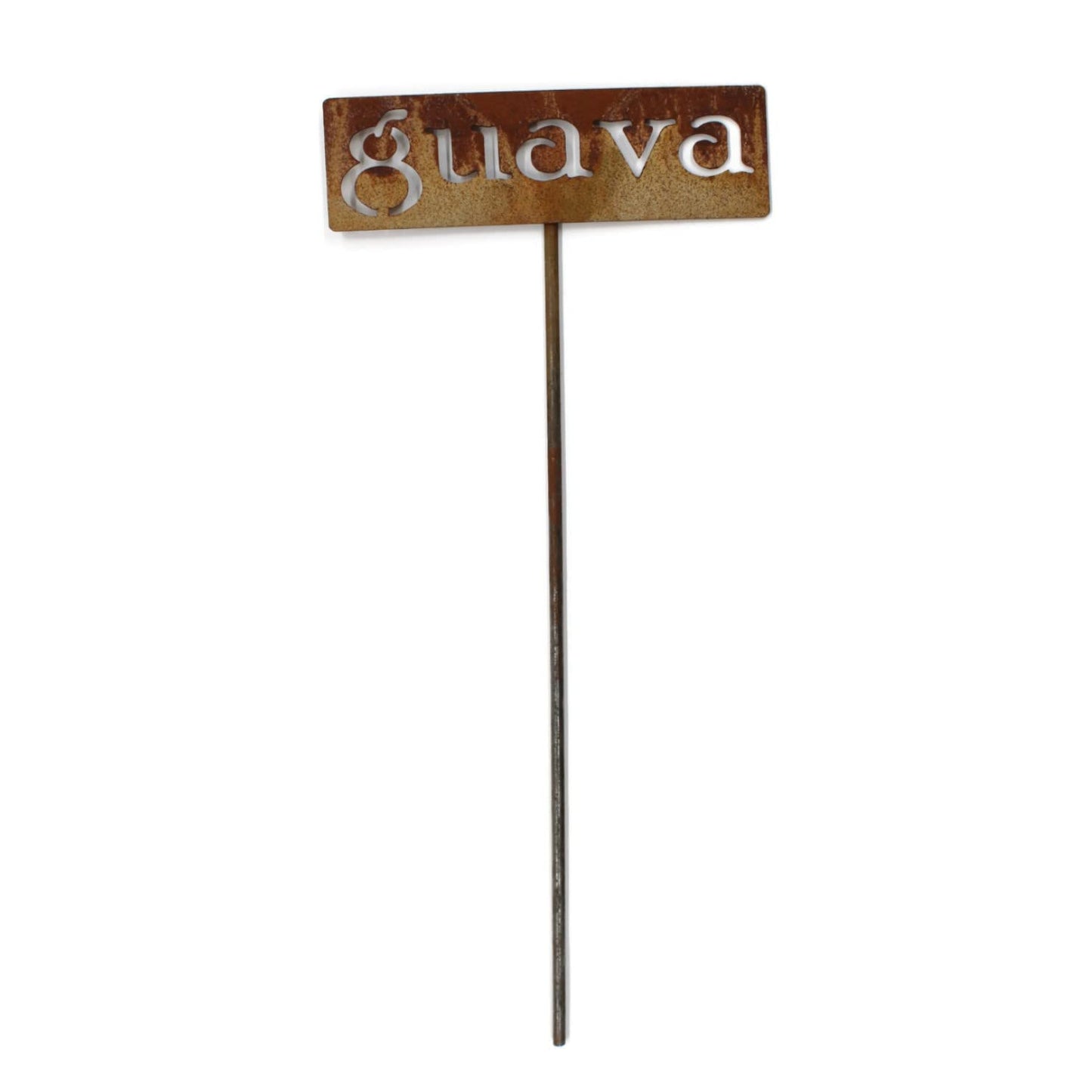 Classic Metal Garden Markers 19 Inches Tall (guava, Naturally Rusted)