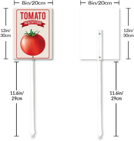 Eveokoki Aluminum Seed & Plant Labels - Plant Markes for Seedlings-Plant Tags for Pots - Garden Signs for Vegetable - Durable Markers for Plants Outdoor Waterproof - Garden Decor for Farmhouse