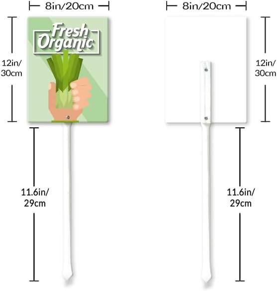 Eveokoki Aluminum Seed & Plant Labels - Plant Markes for Seedlings-Plant Tags for Pots - Garden Signs for Vegetable - Durable Markers for Plants Outdoor Waterproof - Garden Decor for Farmhouse