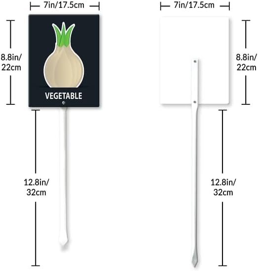 Eveokoki Aluminum Seed & Plant Labels - Plant Markes for Seedlings-Plant Tags for Pots - Garden Signs for Vegetable - Durable Markers for Plants Outdoor Waterproof - Garden Decor for Farmhouse