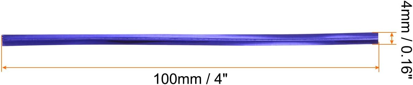 HARFINGTON 800pcs Bag Twist Ties 4" Reusable Plastic Metallic Twist Ties Wire Cable Ties for Party Bread Candy Cake, Blue