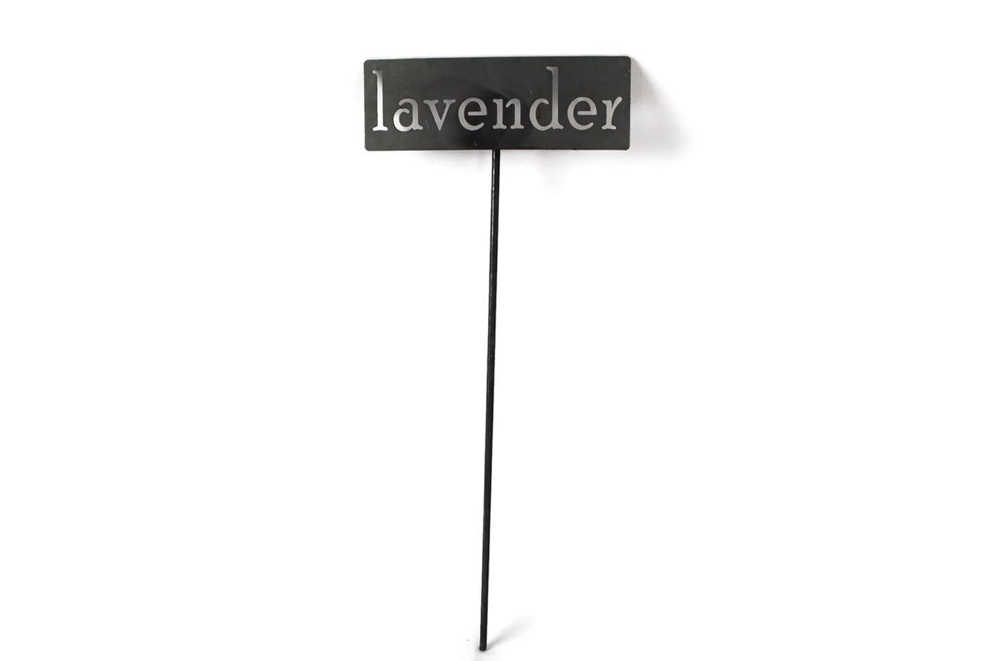 Classic Metal Garden Markers 19 Inches Tall (lavender, Raw, Unfinished Steel (will rust with time))