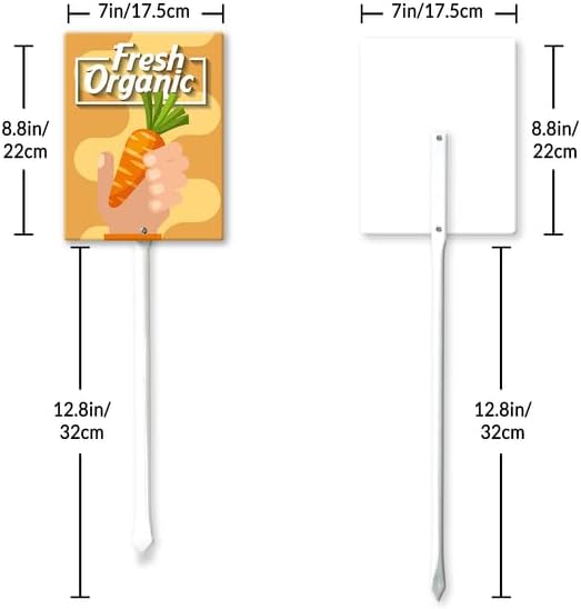 Eveokoki Aluminum Seed & Plant Labels - Plant Markes for Seedlings-Plant Tags for Pots - Garden Signs for Vegetable - Durable Markers for Plants Outdoor Waterproof - Garden Decor for Farmhouse