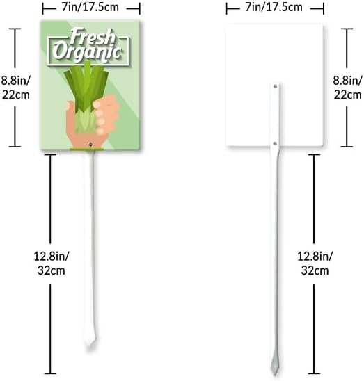 Eveokoki Aluminum Seed & Plant Labels - Plant Markes for Seedlings-Plant Tags for Pots - Garden Signs for Vegetable - Durable Markers for Plants Outdoor Waterproof - Garden Decor for Farmhouse