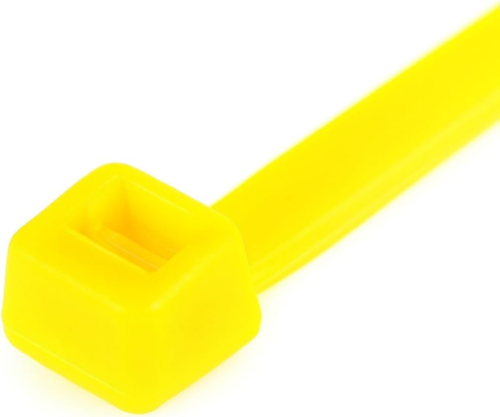 GTSE 12 Inch Yellow Zip Ties, 100 Pack, 40lb Strength, UV Resistant Long Nylon Cable Ties, Self-Locking 12" Tie Wraps