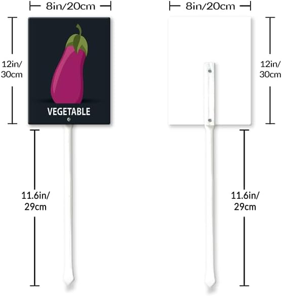 Eveokoki Aluminum Seed & Plant Labels - Plant Markes for Seedlings-Plant Tags for Pots - Garden Signs for Vegetable - Durable Markers for Plants Outdoor Waterproof - Garden Decor for Farmhouse