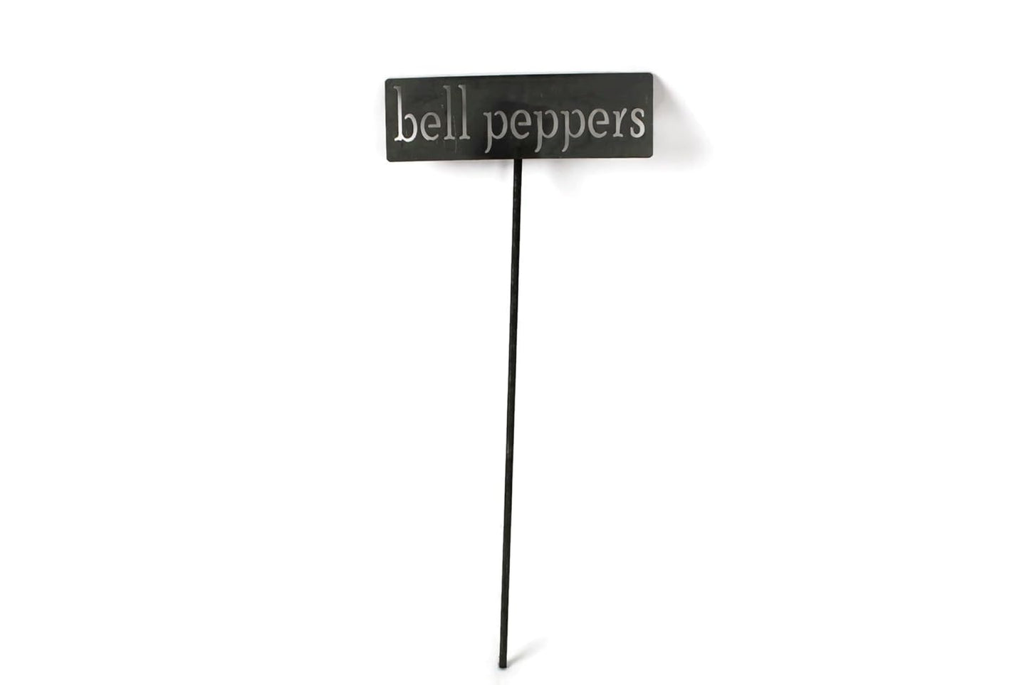 Classic Metal Garden Markers 19 Inches Tall (bell peppers, Raw, Unfinished Steel (will rust with time))