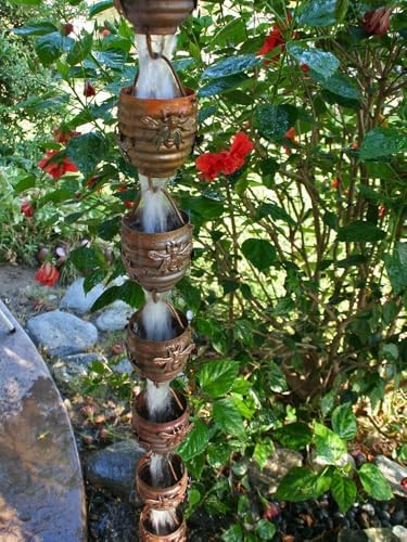Nutshell Stores Honeybee & Hive Copper Rain Chain - Copper - 9 Feet