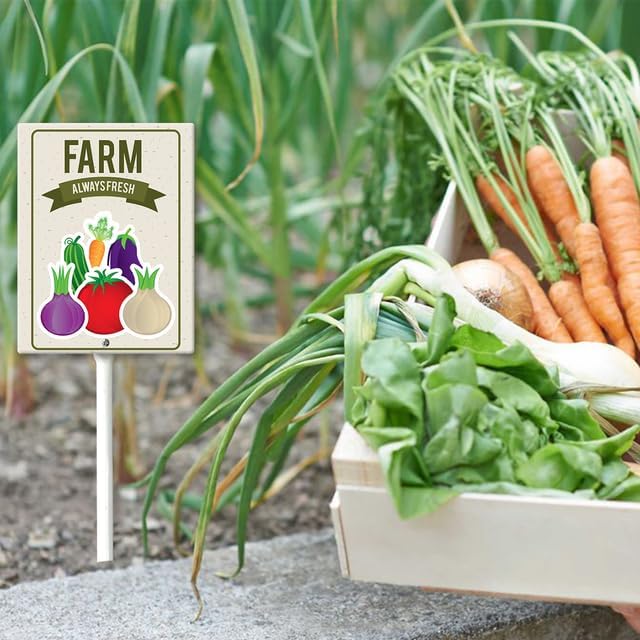 Eveokoki Aluminum Seed & Plant Labels - Plant Markes for Seedlings-Plant Tags for Pots - Garden Signs for Vegetable - Durable Markers for Plants Outdoor Waterproof - Garden Decor for Farmhouse