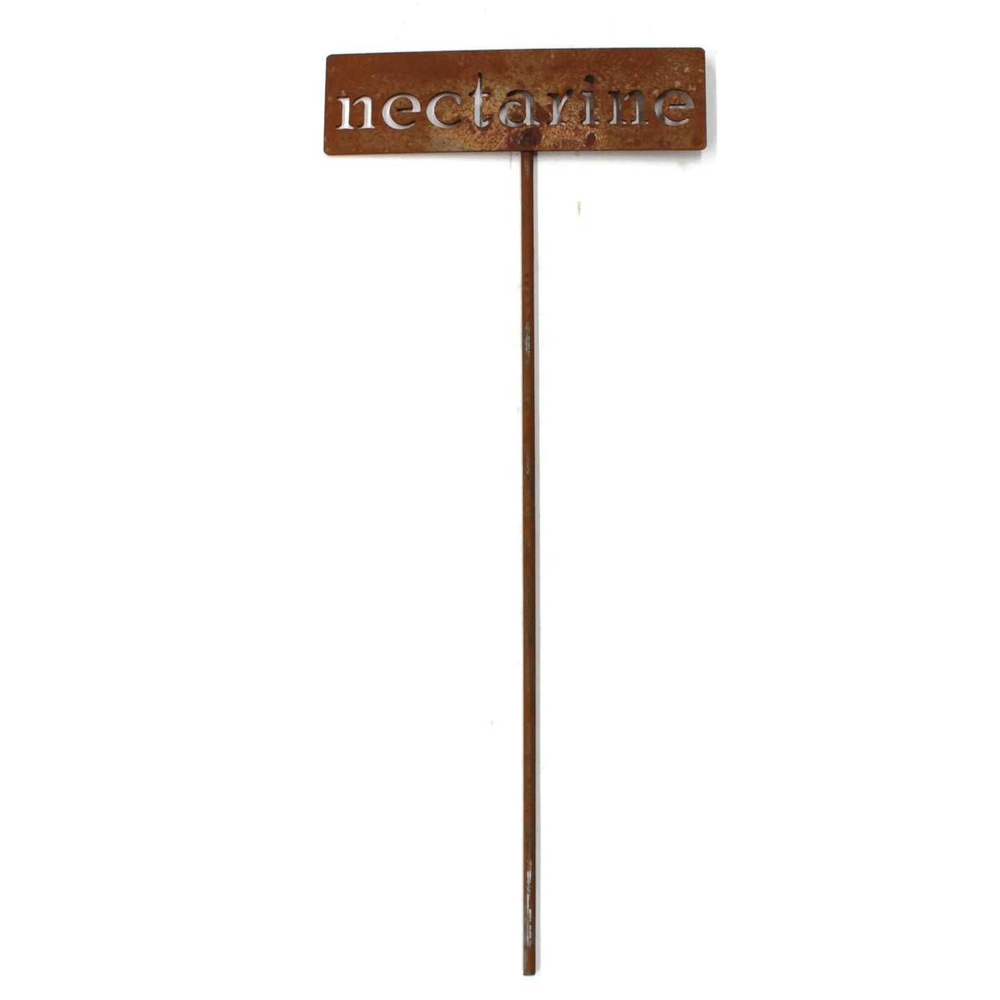 Classic Metal Garden Markers 19 Inches Tall (nectarine, Naturally Rusted)