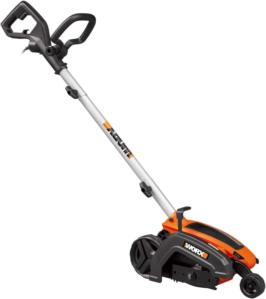 WORX WG896 12 Amp 7.5 Inch Corded Electric Lawn Edger & Trencher, Orange and Black