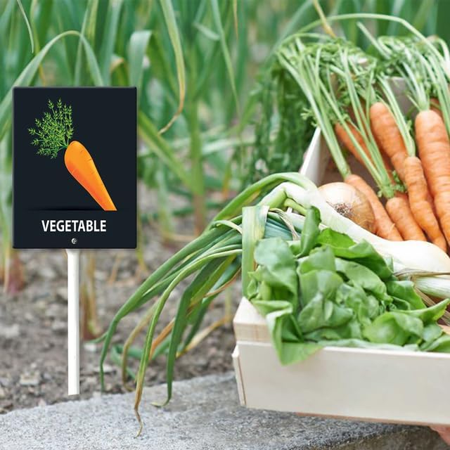 Eveokoki Aluminum Seed & Plant Labels - Plant Markes for Seedlings-Plant Tags for Pots - Garden Signs for Vegetable - Durable Markers for Plants Outdoor Waterproof - Garden Decor for Farmhouse