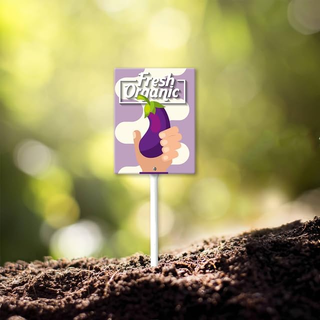 Eveokoki Aluminum Seed & Plant Labels - Plant Markes for Seedlings-Plant Tags for Pots - Garden Signs for Vegetable - Durable Markers for Plants Outdoor Waterproof - Garden Decor for Farmhouse