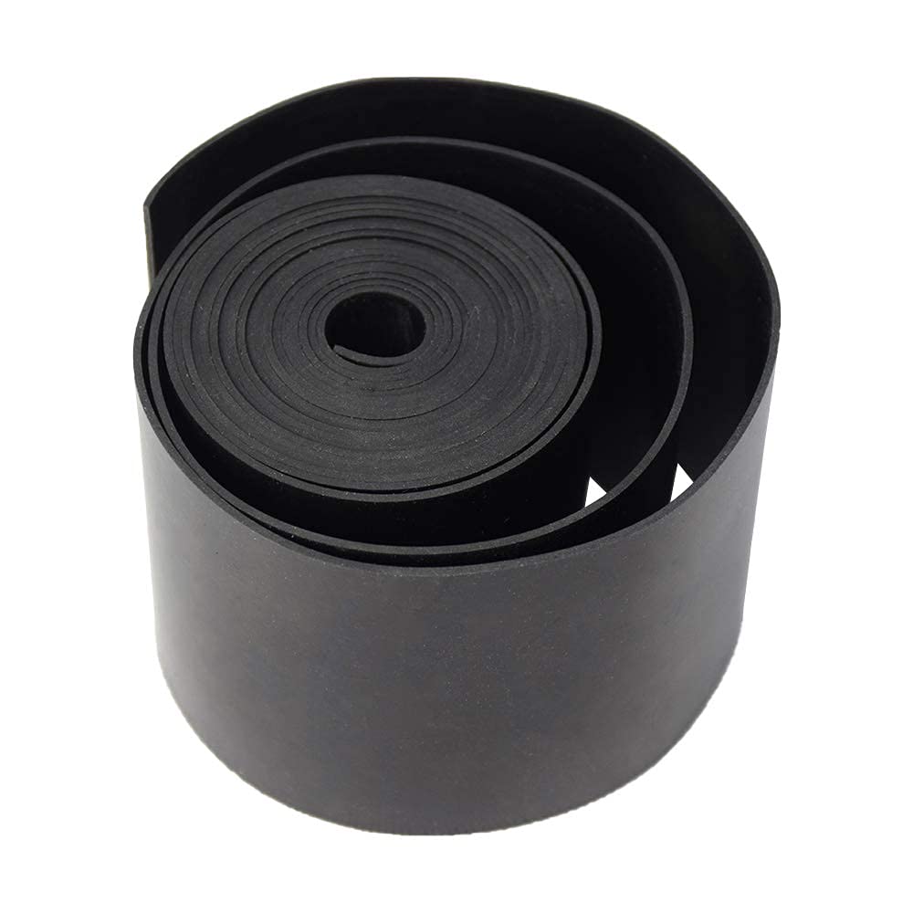 DOBTIM Neoprene Rubber Strips 1/16 (.062)" Thick X 3" Wide X 10' Long, Solid Rubber Rolls Use for Gaskets DIY Material, Supports, Leveling, Sealing, Bumpers, Protection, Abrasion, Flooring, Black