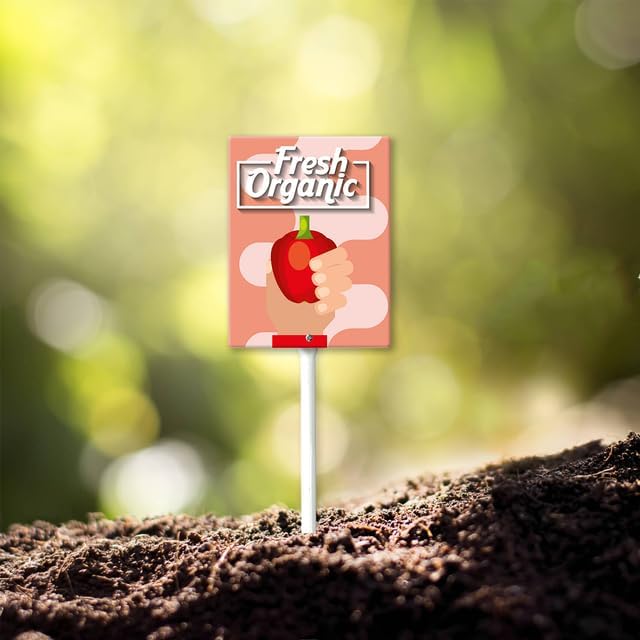 Eveokoki Aluminum Seed & Plant Labels - Plant Markes for Seedlings-Plant Tags for Pots - Garden Signs for Vegetable - Durable Markers for Plants Outdoor Waterproof - Garden Decor for Farmhouse