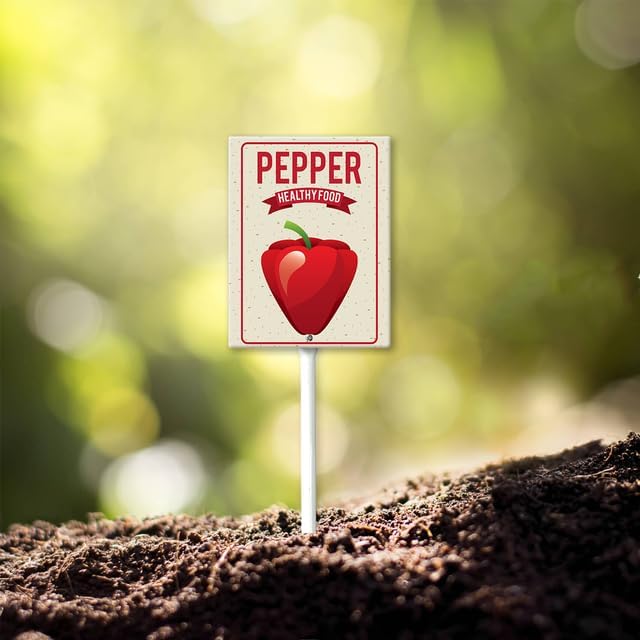 Eveokoki Aluminum Seed & Plant Labels - Plant Markes for Seedlings-Plant Tags for Pots - Garden Signs for Vegetable - Durable Markers for Plants Outdoor Waterproof - Garden Decor for Farmhouse