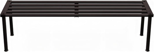 Metal Plant Stand, Rust-proof Aluminum Display Rack, Plants Display Stands Decoration Racks for Living Room Garden Balcony Patio (Ebony, 42.5Inch Tall Leg)