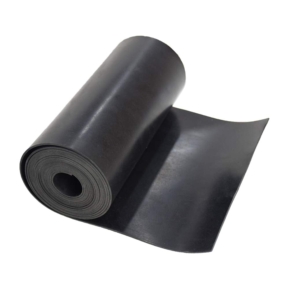 DOBTIM Neoprene Rubber Strips 1/16 (.062)" Thick X 10" Wide X 10' Long, Solid Rubber Rolls Use for Gaskets DIY Material, Supports, Leveling, Sealing, Bumpers, Protection, Abrasion, Flooring, Black