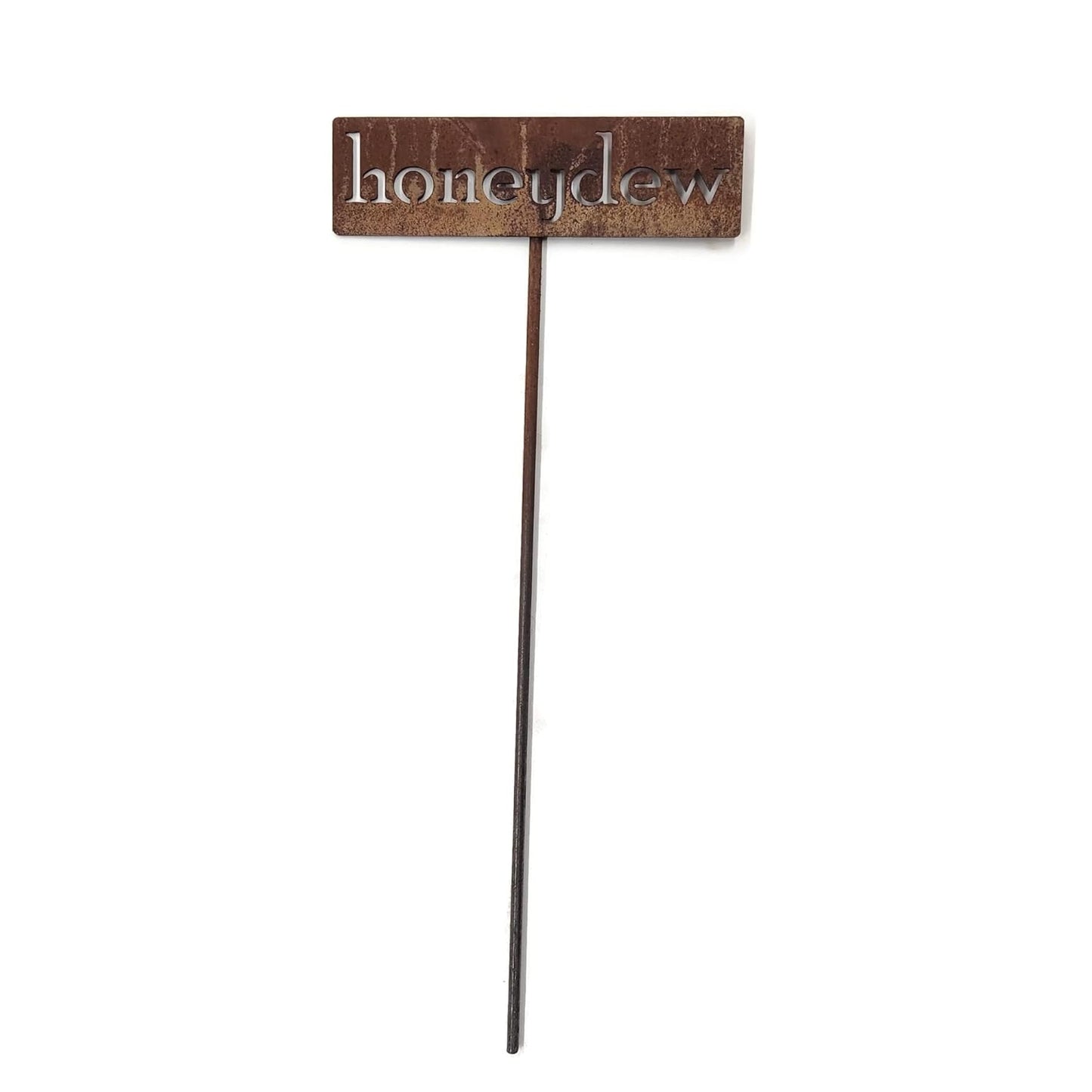 Classic Metal Garden Markers 19 Inches Tall (honeydew, Naturally Rusted)