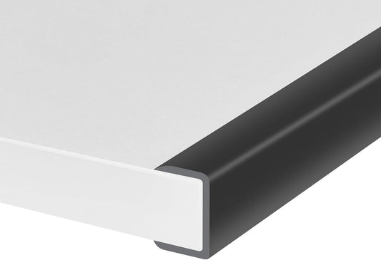 Rubber Edge Trim, Self-Adhesive U Channel Edge Protector for Plywood, Cabinet, 1-1/8" Wood Edge Banding, Flexible Furniture Repair, EPDM Material, Fit 1-1/8"(28mm), Length 10Ft, Black