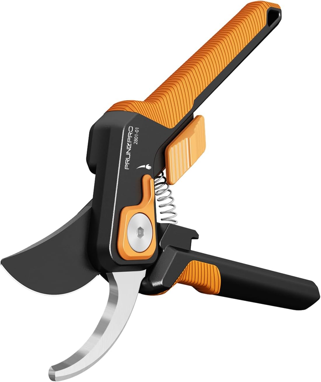 PrunePro Pruning Shears for Gardening Professional Bypass Hand Pruner Stainless Steel Sharp Blade Garden Scissors Plant Flower Garden Clipper Orange 3 Pack