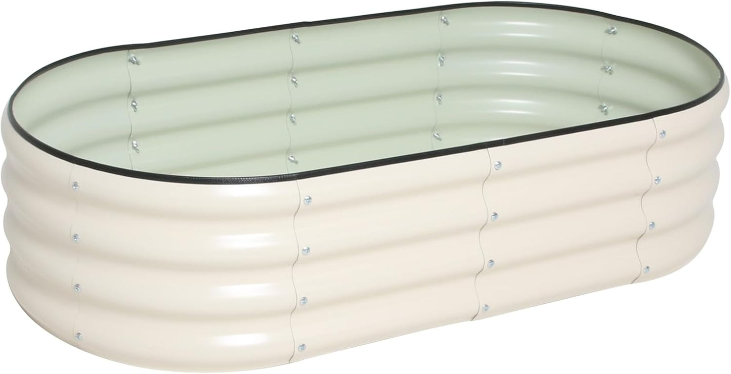 Galvanized Raised Garden Bed Kit Outdoor Metal Garden Planter Box for Backyard Gardening, Planting Vegetables, and Patio (47.2"x23.6"x11.8")