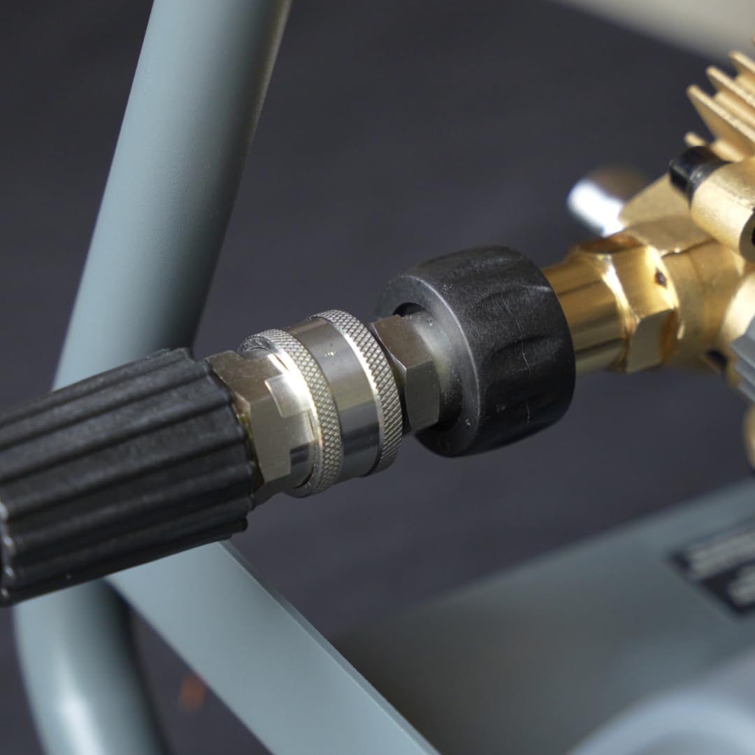 ACTIVE Quick Connect Kit M22-14mm for all type of Pressure Washers, Male Female 304 Stainless Steel Quick Disconnect Kit for Power Washer, Operating with Max 4000 PSI & 12 GPM at a temperature of 212F