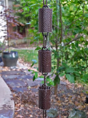 Nutshell Stores Kenchiku Rain Chain - Bronze - 9 Feet