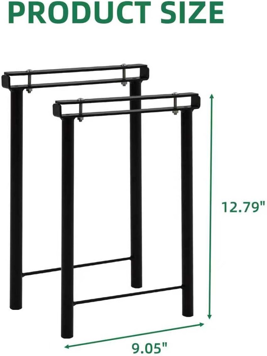 2PC Extra leg extensions, Replacement Parts for Metal Plant Stand (Tall Leg Replacement Part Ebony)