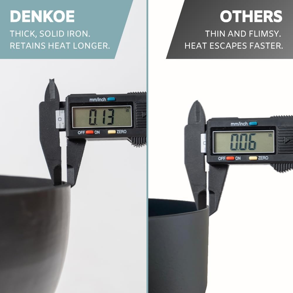 32 Inch Round Fire Pit Table with Fire Pit Grill, Extra Thick, Heavy Duty Fire Bowl, Deep Outdoor Firepit, Wood Burning Firepits for Outside Patio, Backyard Fire Pits, Large BBQ Pit