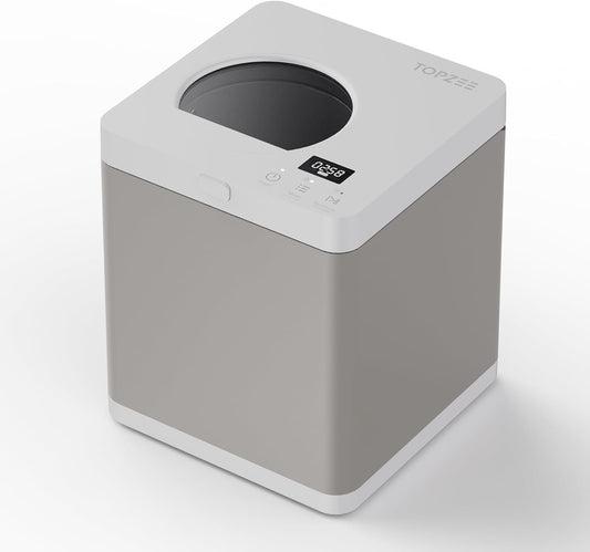 Kitchen Composter-3L Electric Composter for Kitchen Countertop, Compost Bin Outdoor/Indoor Odorless, 4H Fast Compsting, Beige