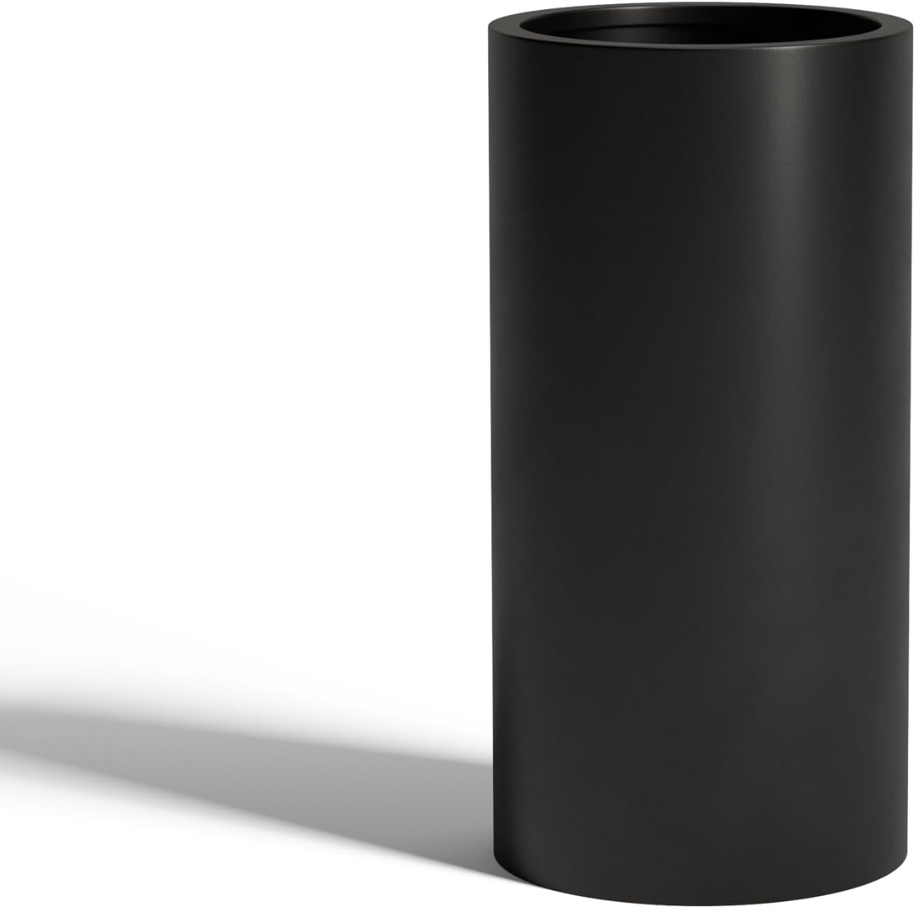 DTY Signature Mount Oxford Tall Outdoor Planter - Large Black 31.5 Inch Height Modern Tall Planter Pot for Indoor & Outdoor Spaces - Stylish Planter for Contemporary Homes and Gardens