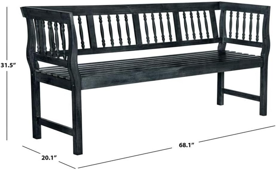 SAFAVIEH PAT6732A Outdoor Collection Brentwood Bench