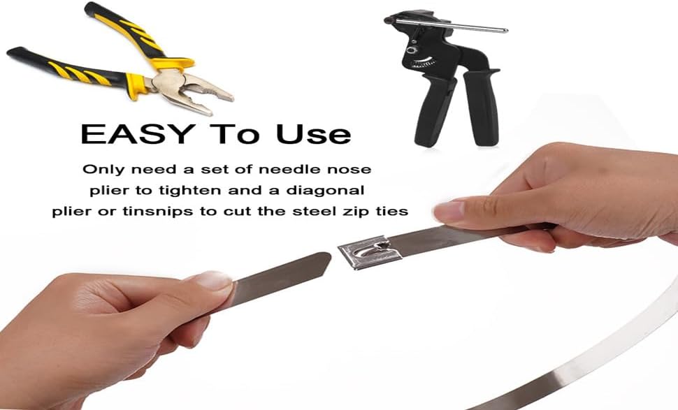 Wide Metal Zip Ties Heavy Duty Outdoor, 80 Pcs 600 Lbs 18 Inch Stainless Steel Zip Ties, Self-Locking Metal Cable Ties, Strength, Ideal for Exhaust Wrap, Cables, Farms, Pipes, Roofs, and Fence