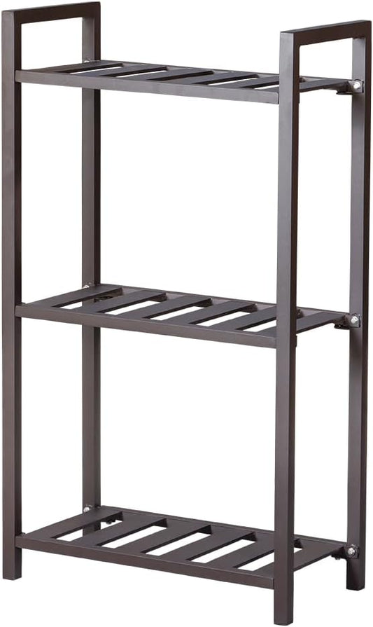 Plant Stand for Versatile Decor - Indoor/Outdoor Aluminum Stand with 300 LBS Strength, Sized L25.5 x W11.8 x H38.5 inch - Perfect for Patios, Gardens, Living Rooms