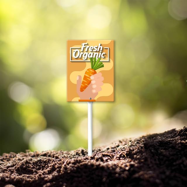 Eveokoki Aluminum Seed & Plant Labels - Plant Markes for Seedlings-Plant Tags for Pots - Garden Signs for Vegetable - Durable Markers for Plants Outdoor Waterproof - Garden Decor for Farmhouse