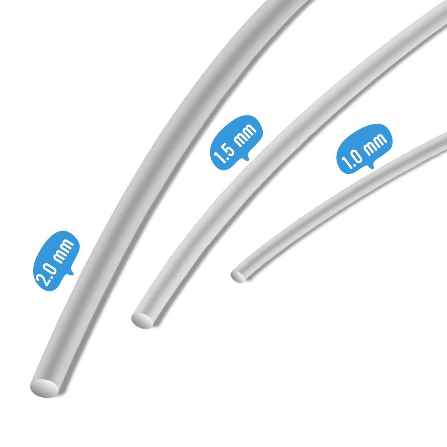 Sanlykate Bonsai Wire Tool Kit with Cutter, 3 Roll Tree Training Wires 98 Feet Total, 1.0mm, 1.5mm, 2.0mm Anodized Aluminum Wire Set, Hold Plant Branches Trunks - Silver