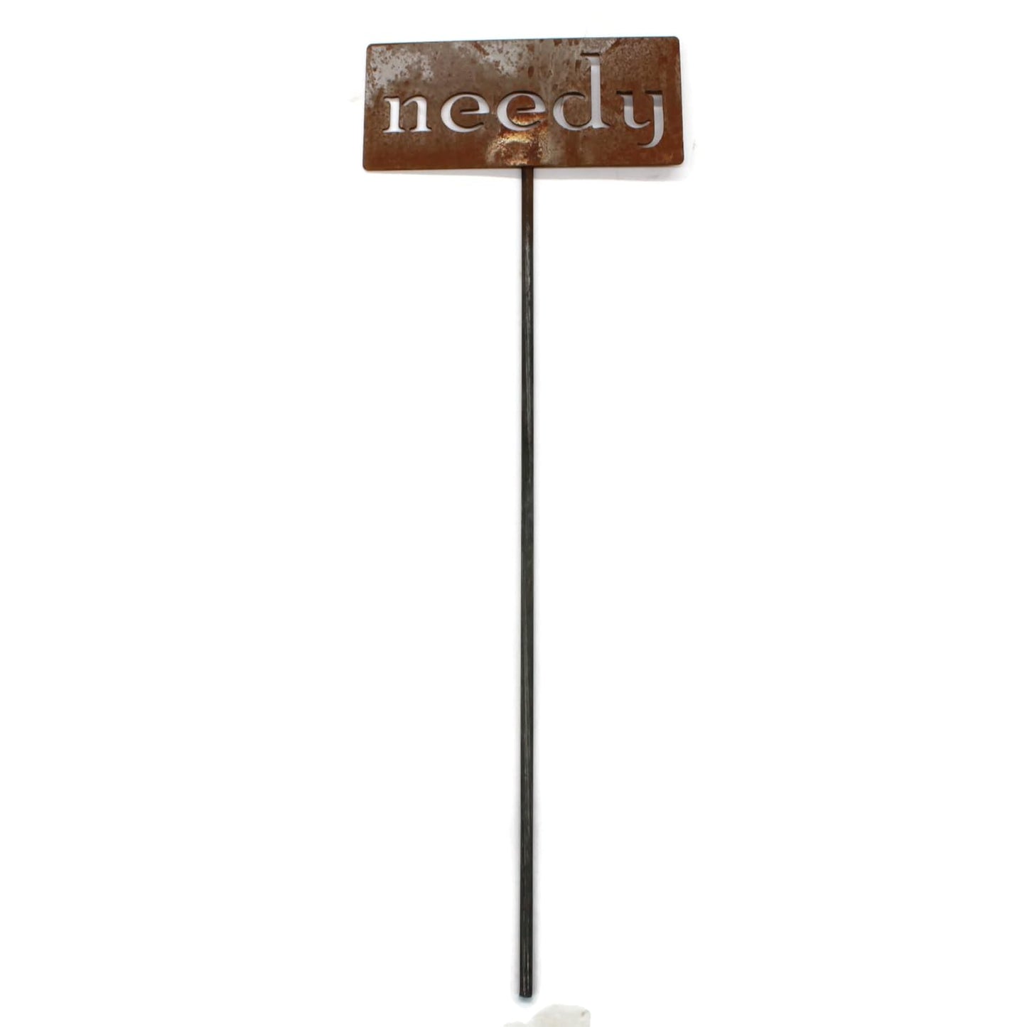 Classic Metal Garden Markers 19 Inches Tall (needy, Naturally Rusted)