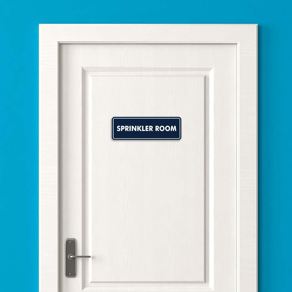 Signs ByLITA Standard Sprinkler Room Sign (White/Red) - Medium 2 Pack