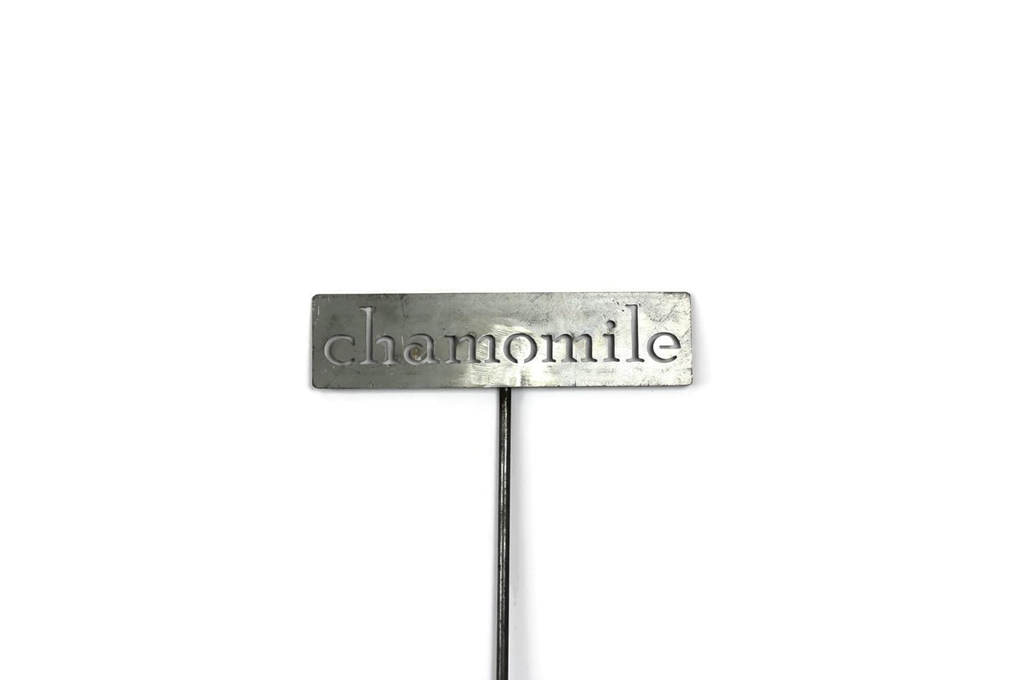 Classic Metal Garden Markers 19 Inches Tall (chamomile, Raw, Unfinished Steel (will rust with time))