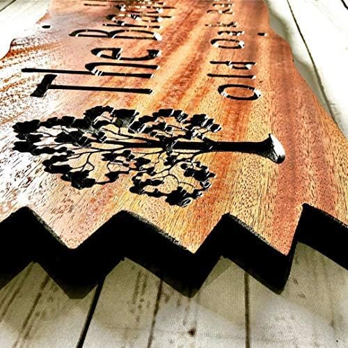 Custom Wooden Signs, Personalized Wood Signs, Custom Wood Signs, Personalized Cabin Signs, Outdoor Wooden Sign, Family Name Signs (Jagged Edge)